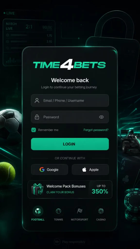 time4bets login
